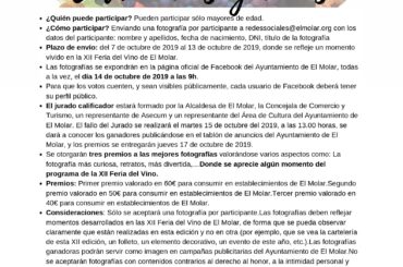 Bases del concurso de fotografía de la XII Feria del Vino de El Molar