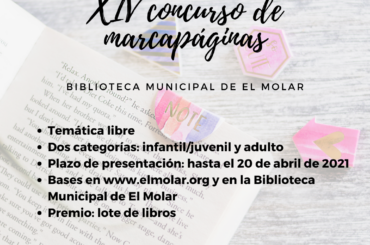 La Biblioteca de El Molar organiza el XIV Concurso de marcapáginas