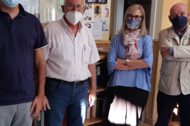 La alcaldesa de El Molar y el Concejal visitan el Hogar del Mayor tras su reapertura  octubre