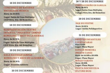 Programación de Navidad en El Molar