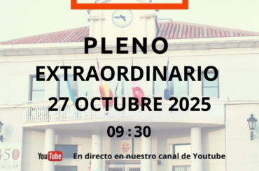 PLENO EXTRAORDINARIO 27 DE OCTUBRE