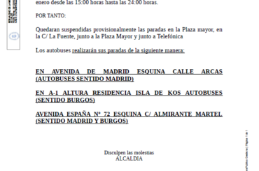 AVISO CABALGATA DE REYES