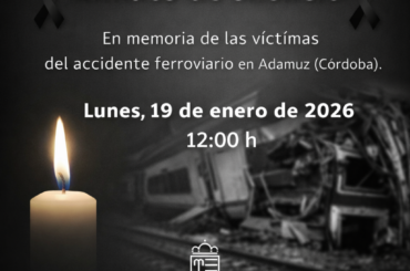MINUTO DE SILENCIO POR LAS VÍCTIMAS DEL ACCIDENTE FERROVIARIO
