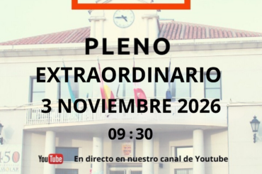 PLENO EXTRAORDINARIO 3 DE NOVIEMBRE. 09:30 HORAS